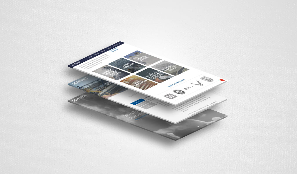 Integris Projects website mockup Isaac Reichenbach